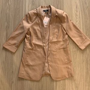Camel Missguided Basic Blazer
